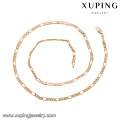 43779 xuping collar de cadena de oro simple último diseño moda 18k aleación de cobre collar de la joyería